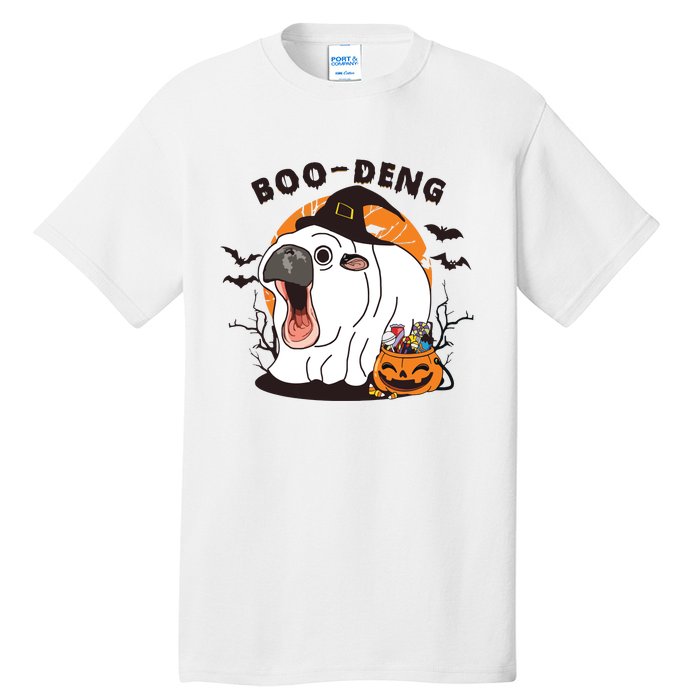 Funny Moo Deng Pumpkin Halloween Costumes Pygmy Hippopotamus Tall T-Shirt