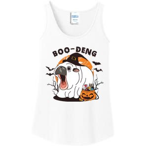 Funny Moo Deng Pumpkin Halloween Costumes Pygmy Hippopotamus Ladies Essential Tank