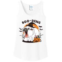 Funny Moo Deng Pumpkin Halloween Costumes Pygmy Hippopotamus Ladies Essential Tank