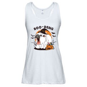 Funny Moo Deng Pumpkin Halloween Costumes Pygmy Hippopotamus Ladies Essential Flowy Tank