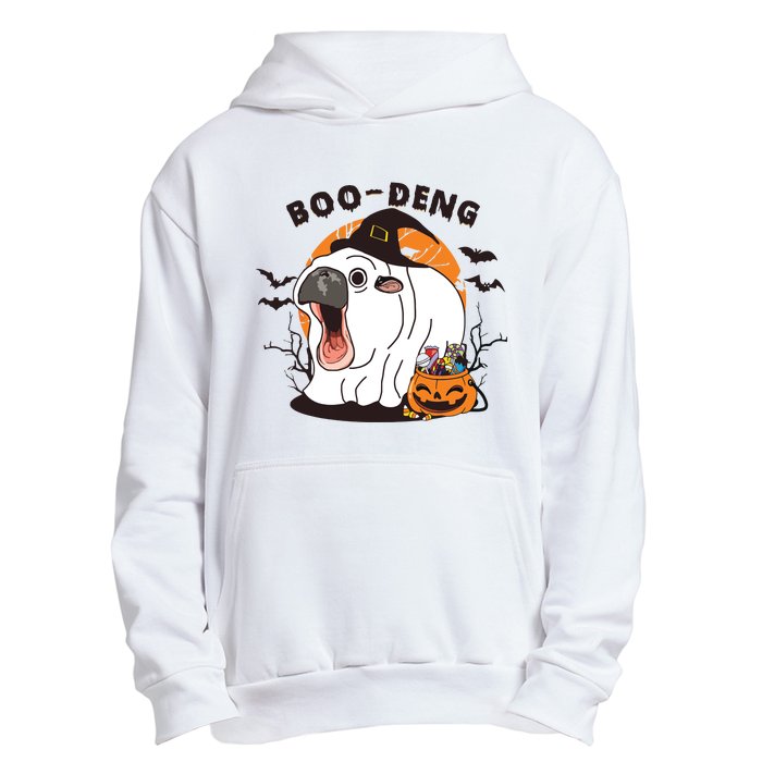 Funny Moo Deng Pumpkin Halloween Costumes Pygmy Hippopotamus Urban Pullover Hoodie