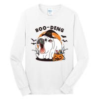 Funny Moo Deng Pumpkin Halloween Costumes Pygmy Hippopotamus Tall Long Sleeve T-Shirt