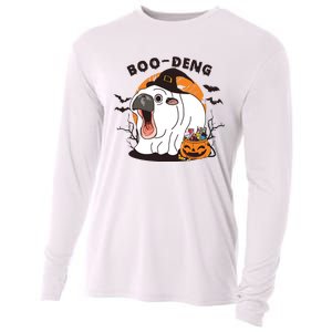 Funny Moo Deng Pumpkin Halloween Costumes Pygmy Hippopotamus Cooling Performance Long Sleeve Crew