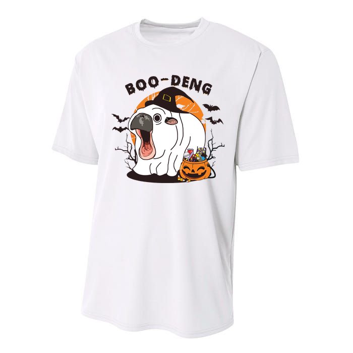 Funny Moo Deng Pumpkin Halloween Costumes Pygmy Hippopotamus Performance Sprint T-Shirt