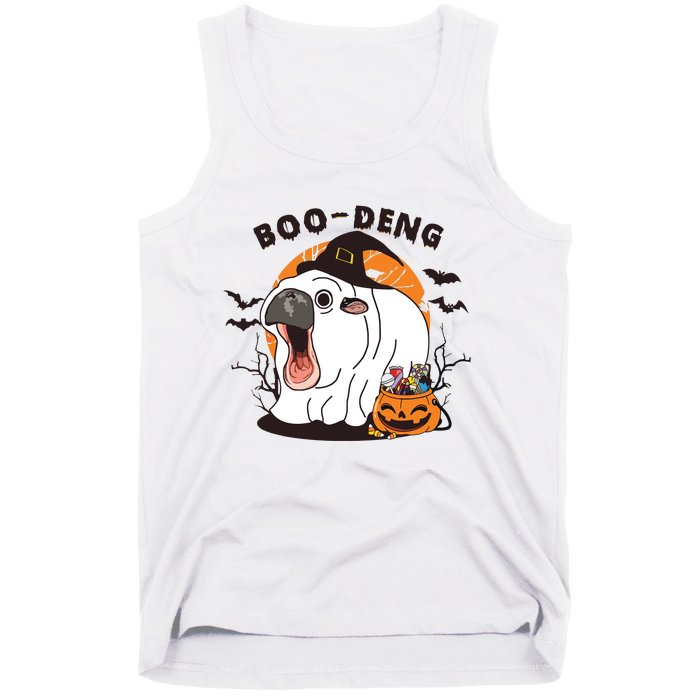 Funny Moo Deng Pumpkin Halloween Costumes Pygmy Hippopotamus Tank Top