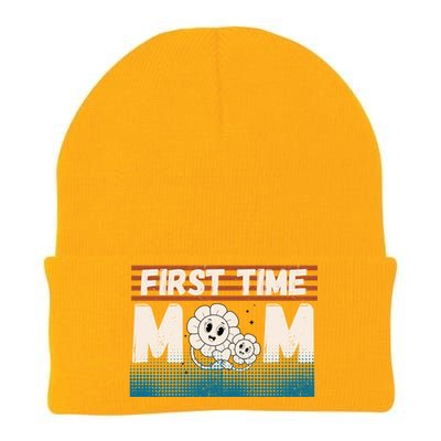 First MotherS Day New Mom Firsttime Mom Blooming Flower Gift Knit Cap Winter Beanie