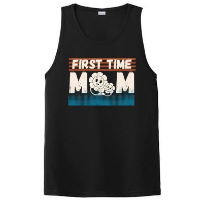 First MotherS Day New Mom Firsttime Mom Blooming Flower Gift PosiCharge Competitor Tank