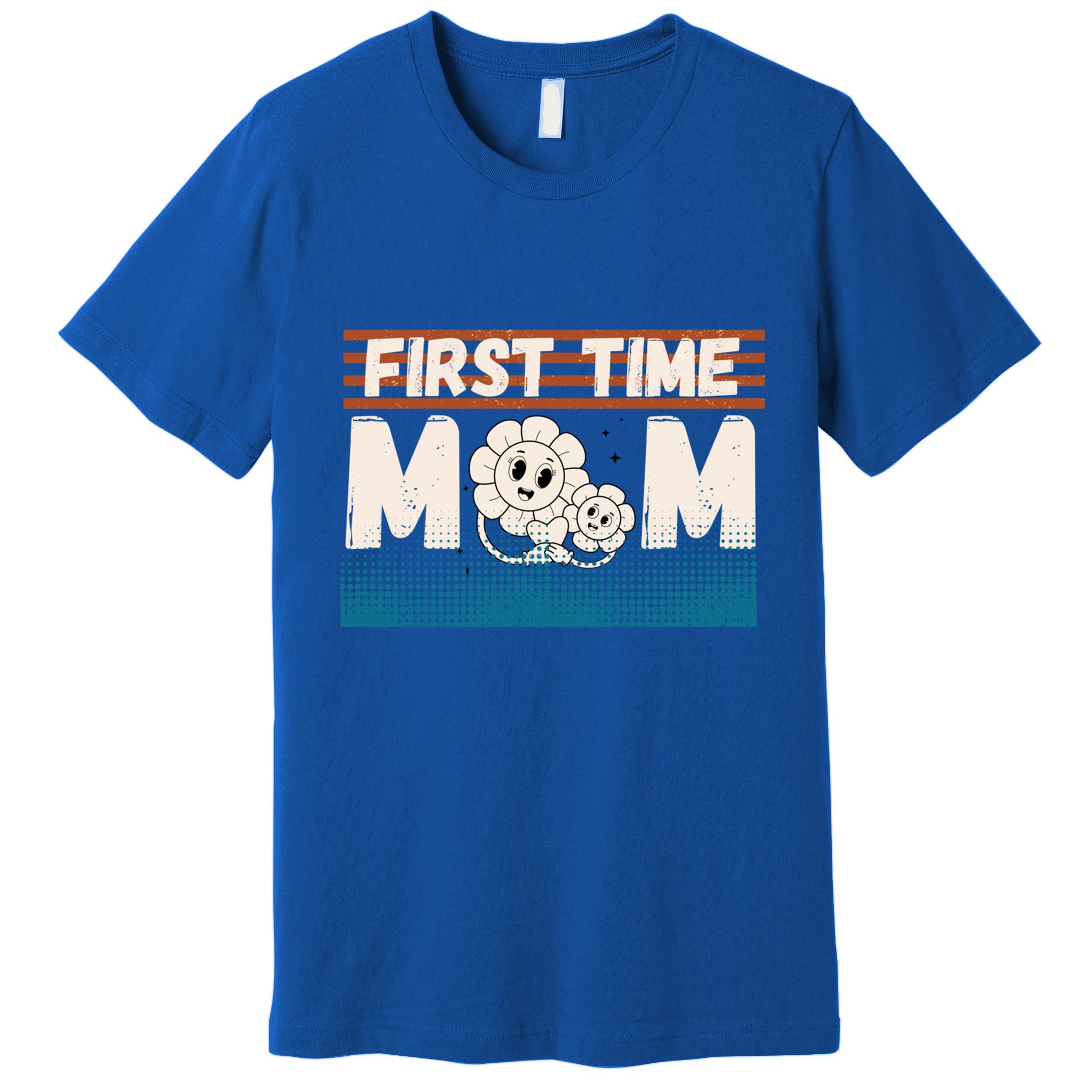 First MotherS Day New Mom Firsttime Mom Blooming Flower Gift Premium T-Shirt