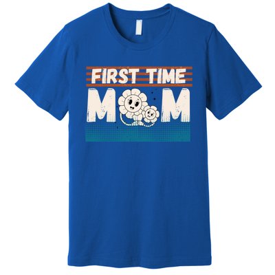 First MotherS Day New Mom Firsttime Mom Blooming Flower Gift Premium T-Shirt