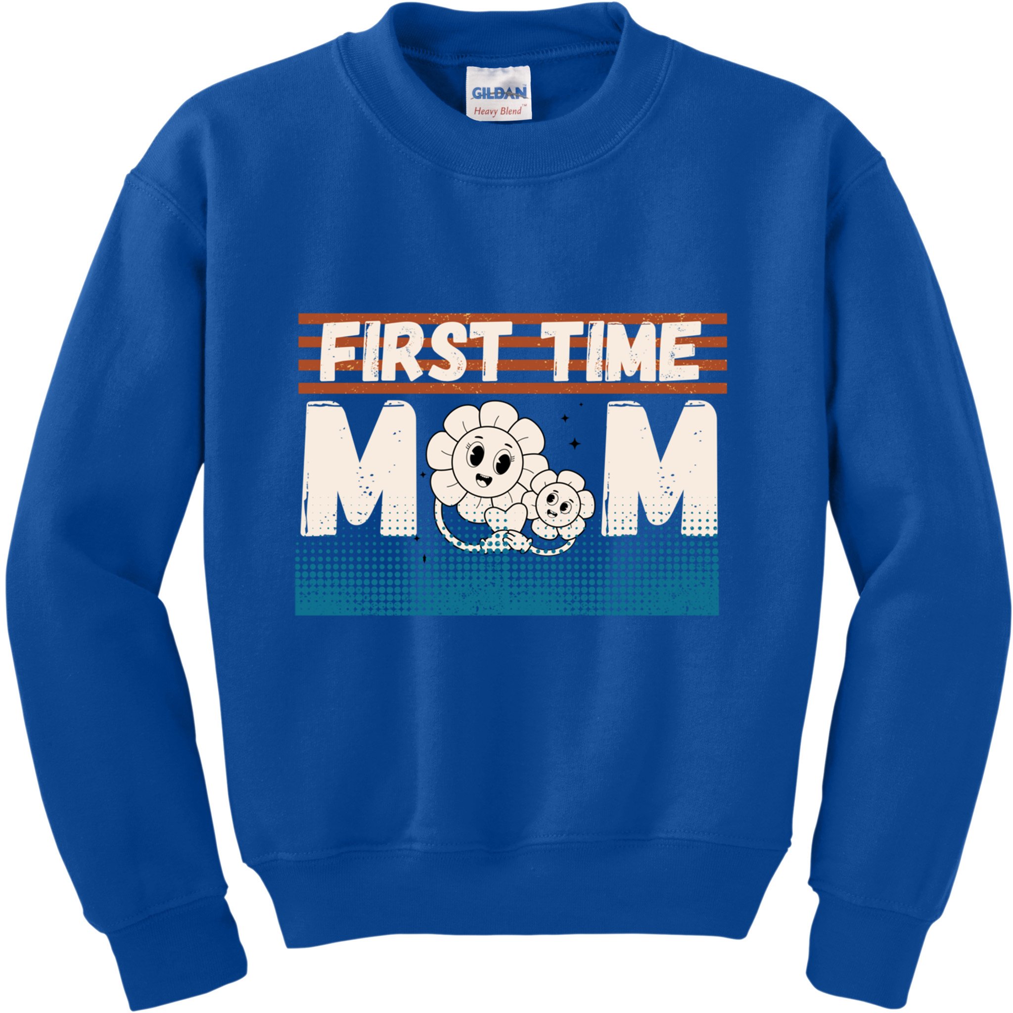 First MotherS Day New Mom Firsttime Mom Blooming Flower Gift Kids Sweatshirt
