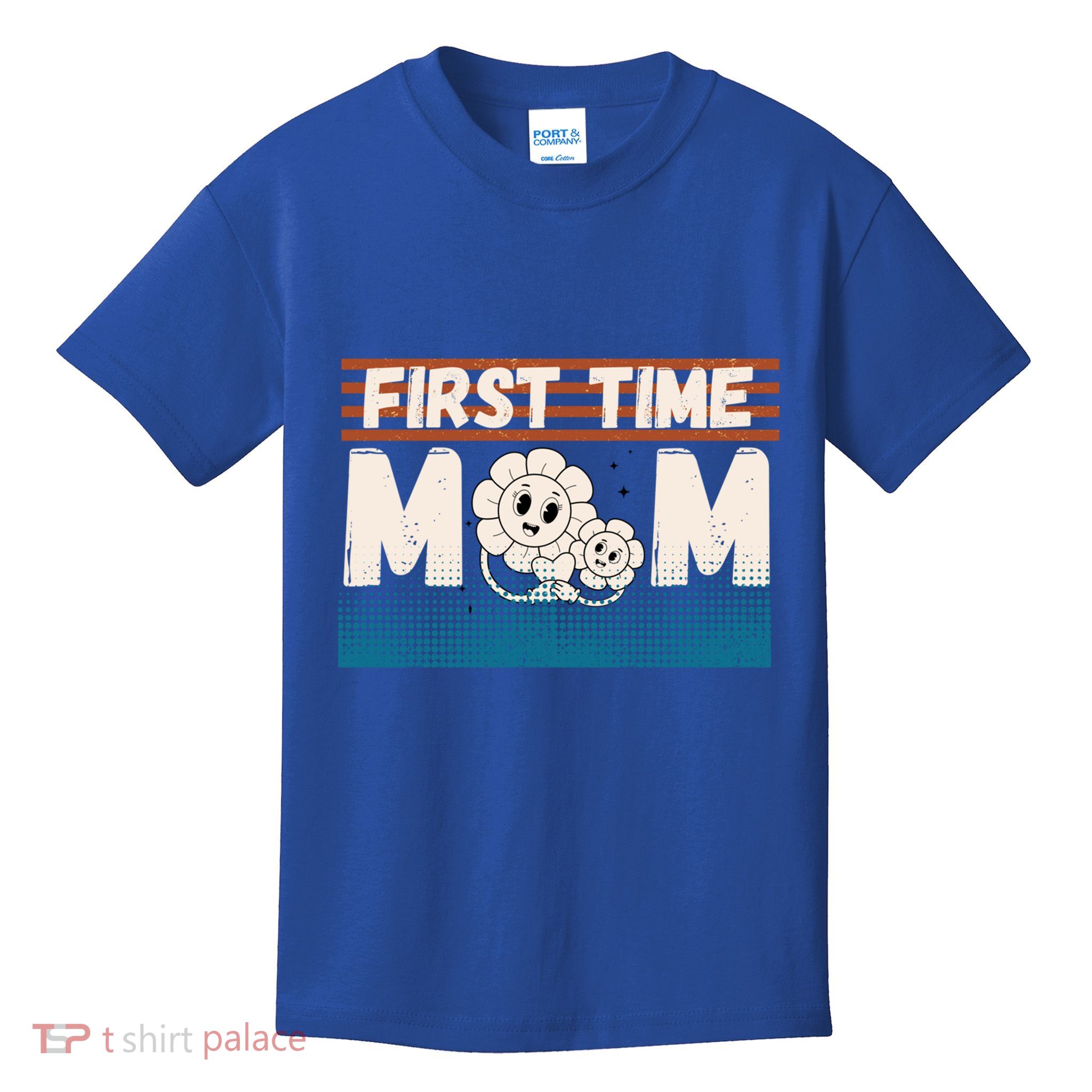 First MotherS Day New Mom Firsttime Mom Blooming Flower Gift Kids T-Shirt