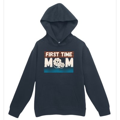 First MotherS Day New Mom Firsttime Mom Blooming Flower Gift Urban Pullover Hoodie