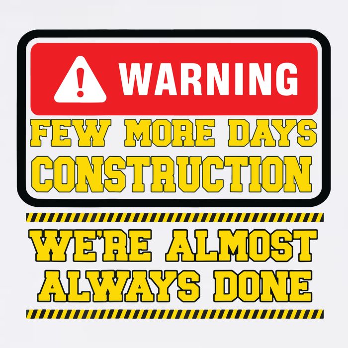 Few More Days Construction Company Construction Workers Golf Towel