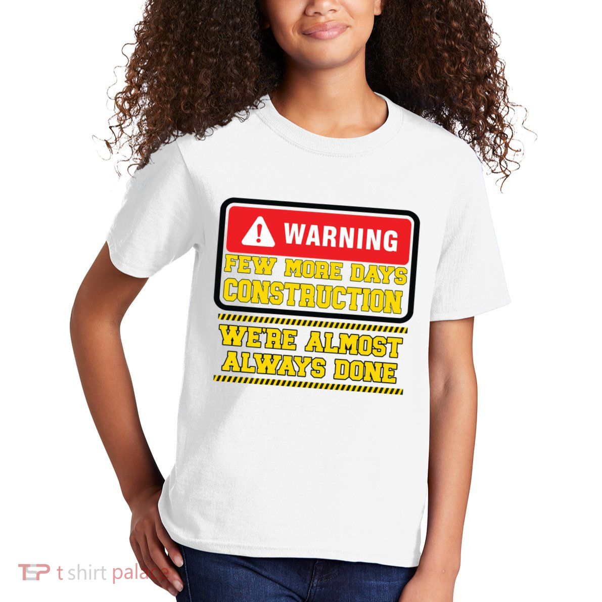 Few More Days Construction Company Construction Workers Kids T-Shirt
