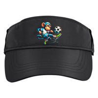 Funny Monkey Design Monkey Playing Soccer Adult Drive Performance Visor