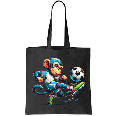 Funny Monkey Design Monkey Playing Soccer Bag