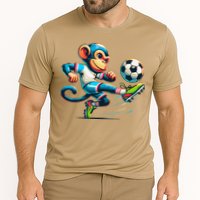 Funny Monkey Design Monkey Playing Soccer Performance Shirt