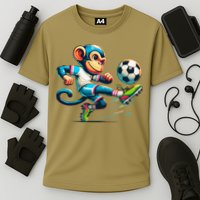 Funny Monkey Design Monkey Playing Soccer Performance Shirt