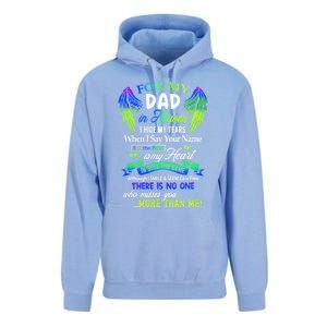 For My Dad In Heaven I Hide My Tears Who Miss You Meaningful Gift Unisex Surf Hoodie