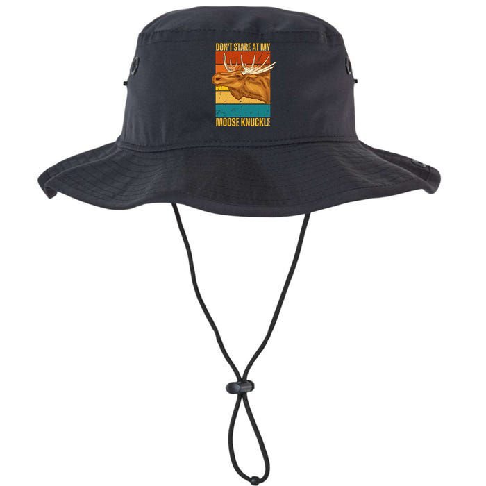 Funny Moose Don't Stare At My Moose Knuckle Legacy Cool Fit Booney Bucket Hat