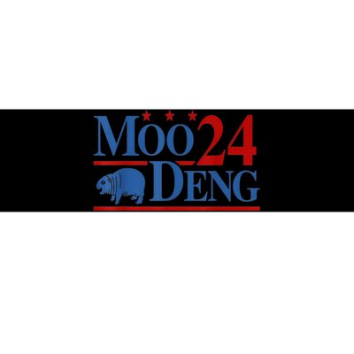 Funny Moo Deng 2024 Cute Baby Hippo Moo Deng Gift Bumper Sticker