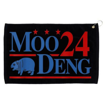 Funny Moo Deng 2024 Cute Baby Hippo Moo Deng Gift Grommeted Golf Towel