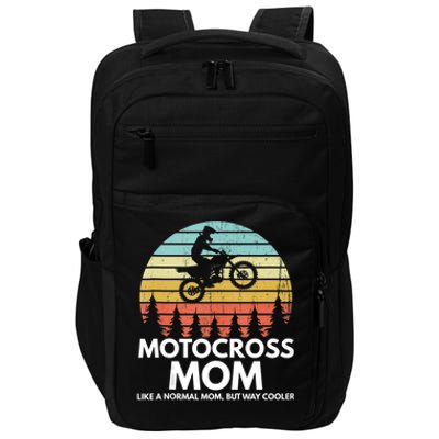 Funny Motocross Dirt Bike Mom Retro 70s Motocross Braaap Impact Tech Backpack