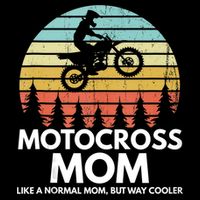 Funny Motocross Dirt Bike Mom Retro 70s Motocross Braaap Backpack