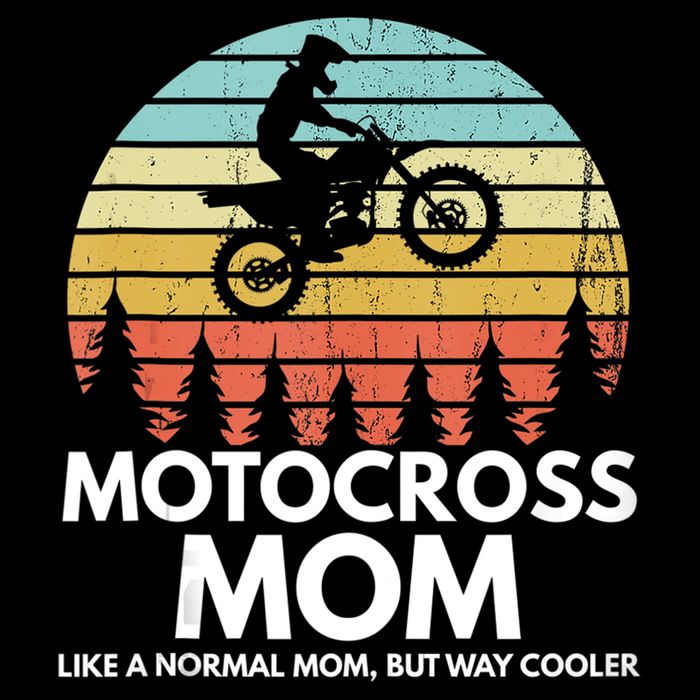 Funny Motocross Dirt Bike Mom Retro 70s Motocross Braaap Backpack