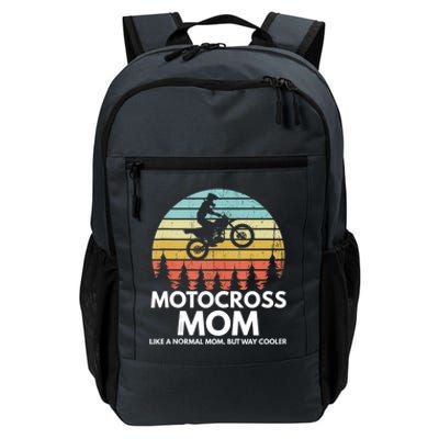 Funny Motocross Dirt Bike Mom Retro 70s Motocross Braaap Daily Commute Backpack