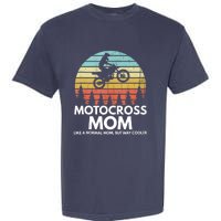 Funny Motocross Dirt Bike Mom Retro 70s Motocross Braaap Garment-Dyed Heavyweight T-Shirt