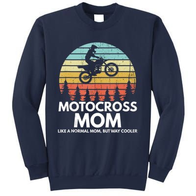 Funny Motocross Dirt Bike Mom Retro 70s Motocross Braaap Sweatshirt