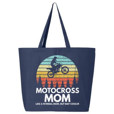 Funny Motocross Dirt Bike Mom Retro 70s Motocross Braaap 25L Jumbo Tote