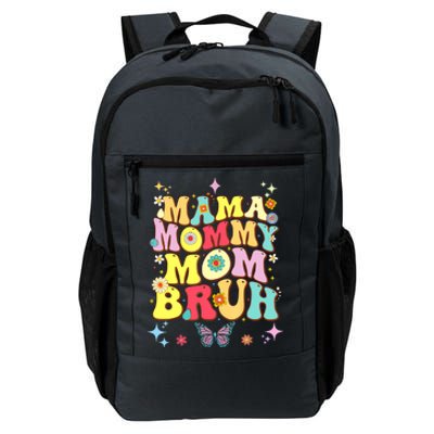 Funny Mother's Day , Mama Mommy Mom Bruh Mom Color Daily Commute Backpack