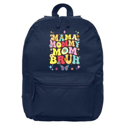 Funny Mother's Day , Mama Mommy Mom Bruh Mom Color 16 in Basic Backpack