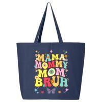 Funny Mother's Day , Mama Mommy Mom Bruh Mom Color 25L Jumbo Tote