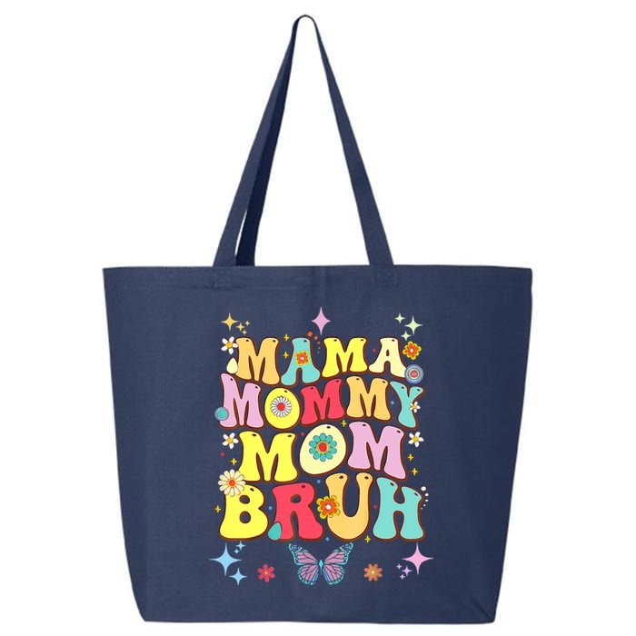 Funny Mother's Day , Mama Mommy Mom Bruh Mom Color 25L Jumbo Tote