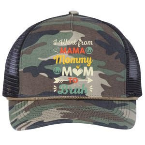 Funny Mothers Day design I Went from Mama for wife and mom Retro Rope Trucker Hat Cap