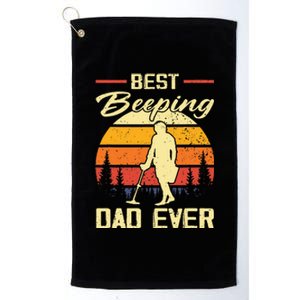 Funny Metal Detector Detecting Saying Platinum Collection Golf Towel