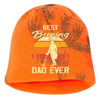 Funny Metal Detector Detecting Saying Kati - Camo Knit Beanie