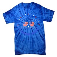 Funny Memorial Day July 4th Cat Ameowrica Day Gift Tie-Dye T-Shirt