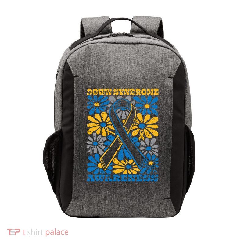 Flowers Motivational Down Syndrome Awareness Women Vector Backpack