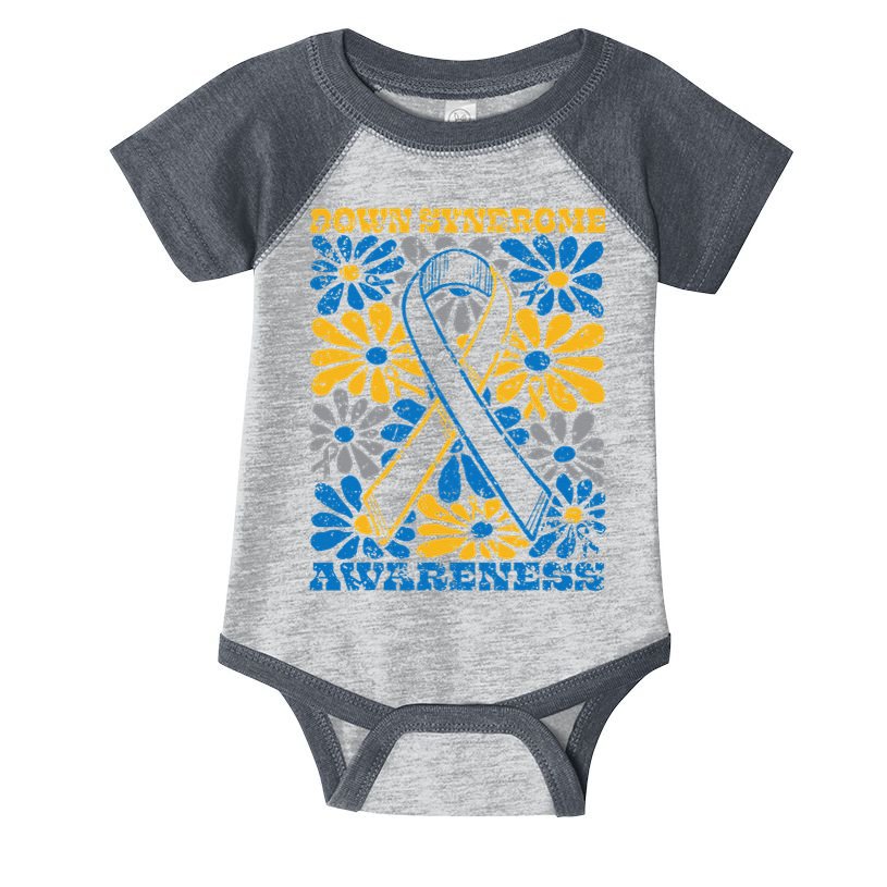 Flowers Motivational Down Syndrome Awareness Women Infant Baby Jersey Bodysuit