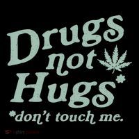 Funny Marijuana Drug Not Hugs Don't Touch Me 420 Canabis Flexfit Unipanel Trucker Cap