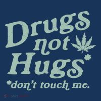 Funny Marijuana Drug Not Hugs Don't Touch Me 420 Canabis Sustainable Knit Beanie