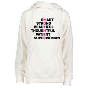 Funny Mother's Day T Womens Funnel Neck Pullover Hood