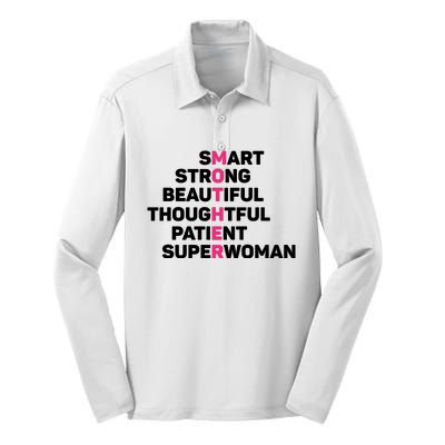 Funny Mother's Day T Silk Touch Performance Long Sleeve Polo