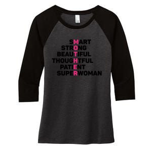 Funny Mother's Day T Women's Tri-Blend 3/4-Sleeve Raglan Shirt