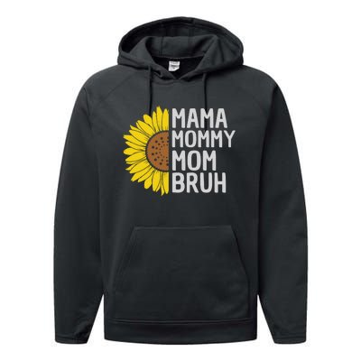 Funny Mother's Day T , Happy Mot Performance Fleece Hoodie