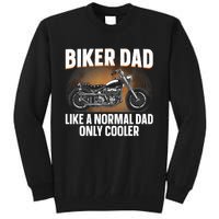 Funny Motorcycle Dad Design For Grandpa Motorbike Rider Tall Sweatshirt